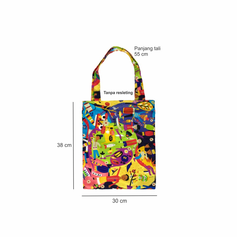 TOTEBAG KANVAS PREMIUM MOTIF FULLPRINT TOTEBAG KANVAS ASLI DESAIN ABSTRAK Vol.2