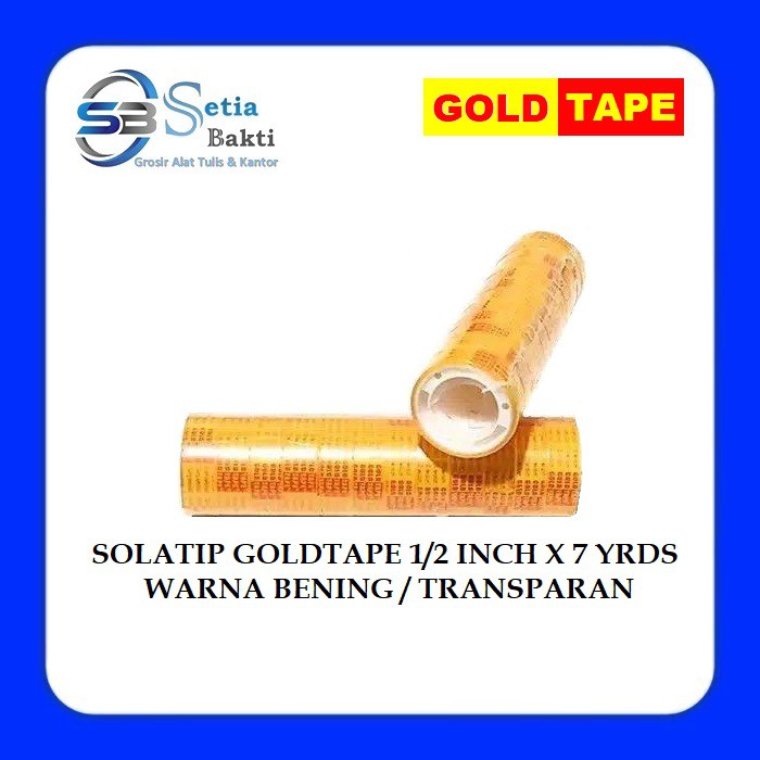 

GOLDTAPE Solatip - Solasi 1/2 Inch - 12 mm x 7 yard - 12 pcs