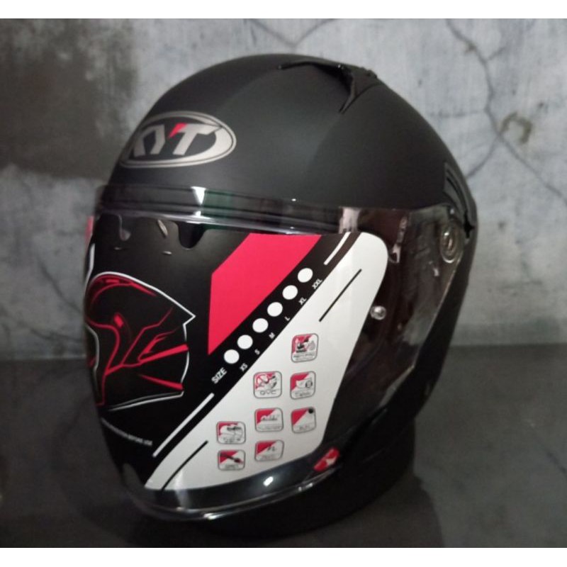 Helm KYT Nfj black doff matt NF J hitam doff