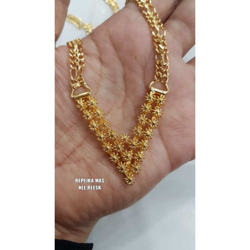 Kalung replika mas 24k, persis seperti aslinya, berat skitar 100gr an