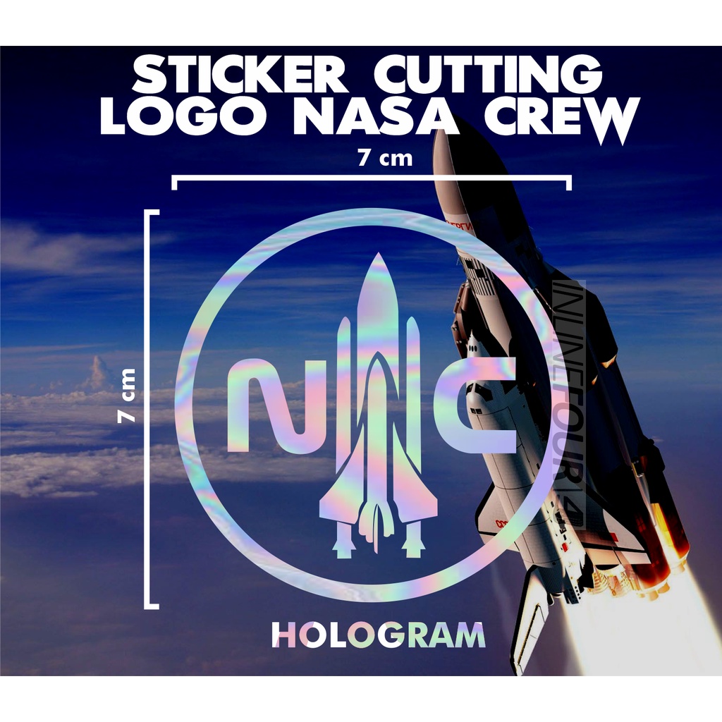 

Stiker Cutting NC Sticker NASA CREW Helm Motor Termurah Berkualitas