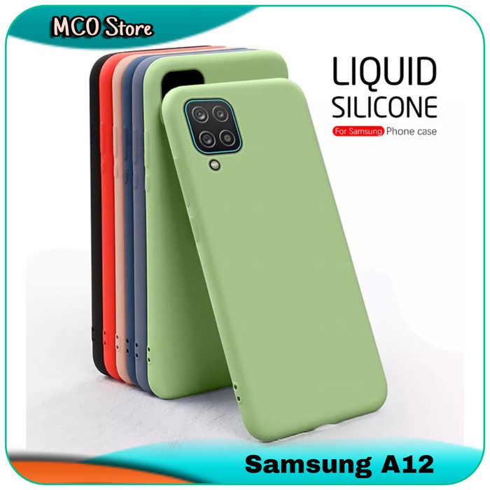 Casing Samsung Galaxy A12 A 12 Smooth Soft Case Rainbow Silicone Cover