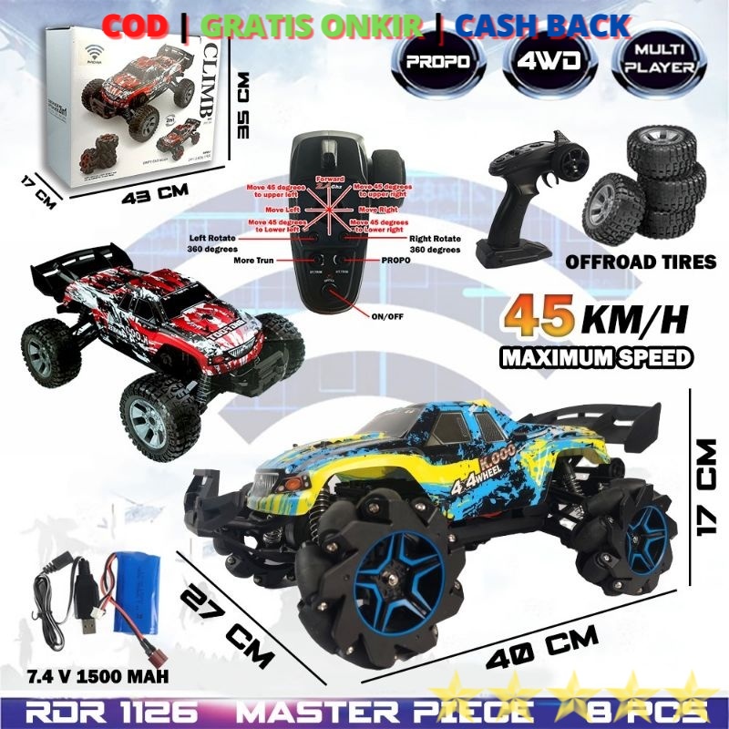 PROMO RC PROPO 4X4  Mainan Anak Mobil Remote Control Offroad Besar Rc Rock Crawler RC Propo Ultimate