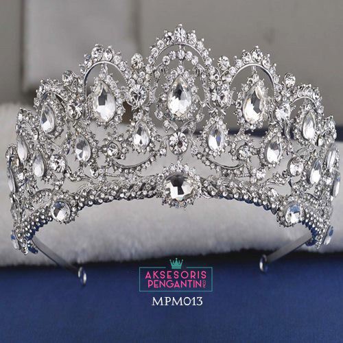 [PRODUK TERBATAS] MAHKOTA BRIDAL AKSESORIS PENGANTIN WANITA CROWN WEDDING MPM013