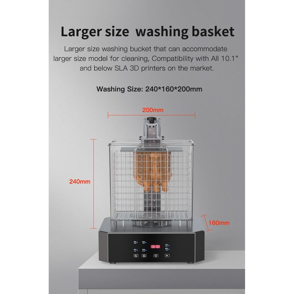 Creality UW-02 Big Wash and Cure UV Resin 3D Printer Machine