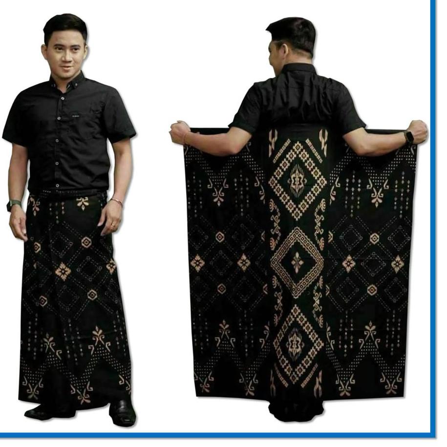 [KODE Z9NH0] Sarung batik pria dewasa pekalongan motif wayang tulis gunungan kain katun halus adem w