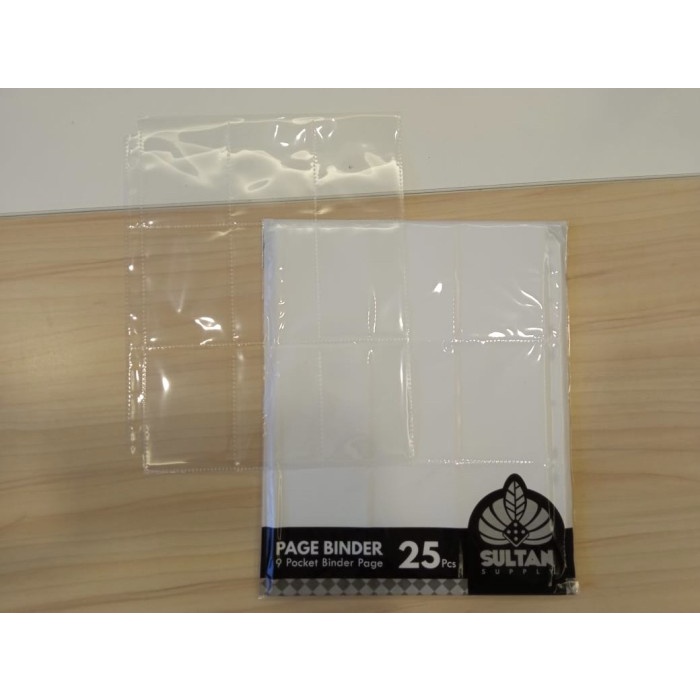 

Hot Sale Page Binder Sultan Clear 9 Pocket Isi Album 25Pcs /Pack Original Onyx Diskon