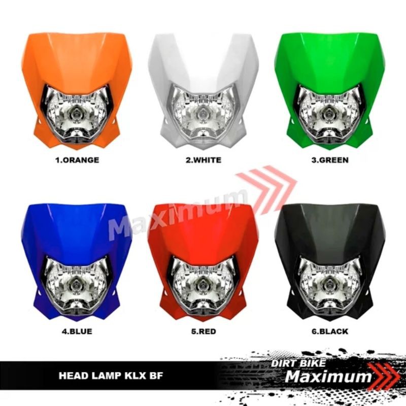 Kedok Lampu KLX BF/ Reflektor KLX BF/ Lampu Depan KLX BF/ Batok Lampu KLX BF/ Head Lamp KLX BF