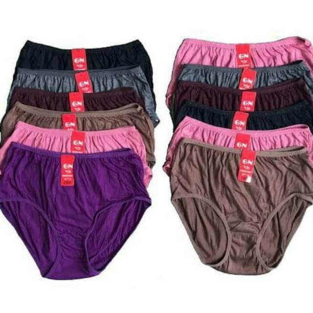 6PCS CELANA DALAM GOLDEN NICK WARNA TUA/CANCUT KATUN/CANGCUT/CD WANITA/CELANA DALAM WANITA/CD ADEM
