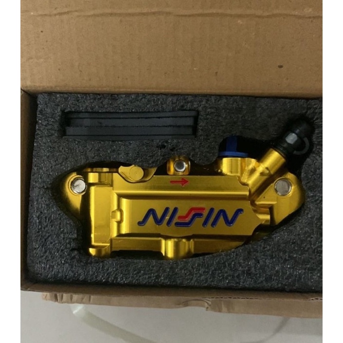 Kaliper Monoblock Nis kanan Gold Termurah baet vario scoopy mio ninja fu