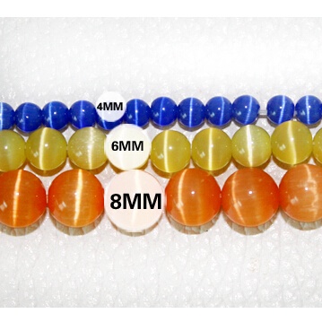 98 Pcs 4 Mm Manik-manik Kaca Bulat Opal Manik-manik Longgar untuk DIY Membuat Perhiasan Temuan Kalung Gelang Anting-Anting