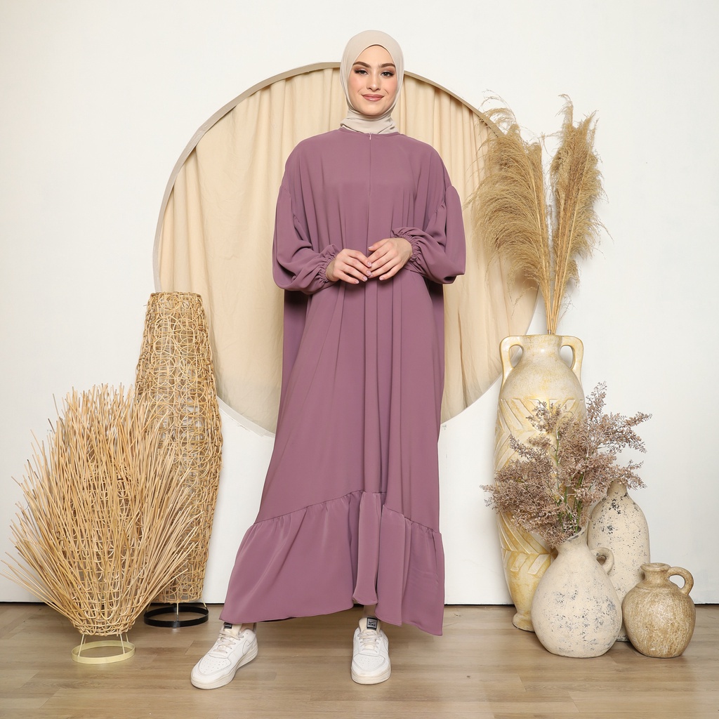 Gamis Abaya Polos - NAJLA Abaya Dress Busana Muslimah - Abaya Turkey