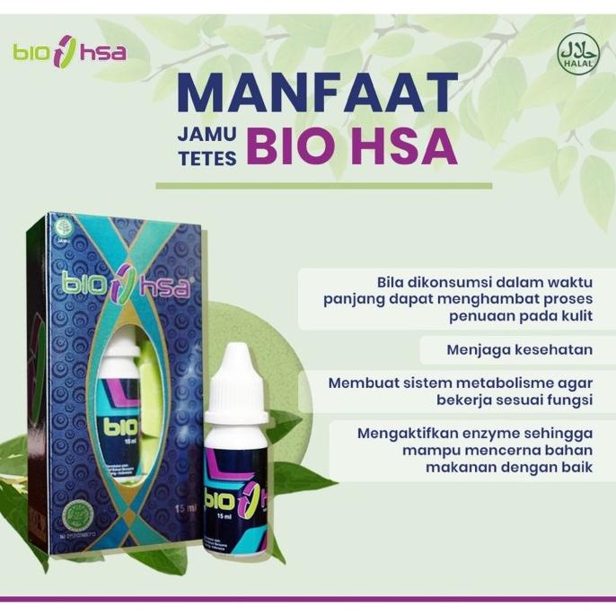 TERMURAH BIO HSA 15ML BioHSA Droop Herbal Obat Jamu Tetes Asli 100%