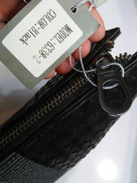 Handbag clucth tikar rajut list bordir besar