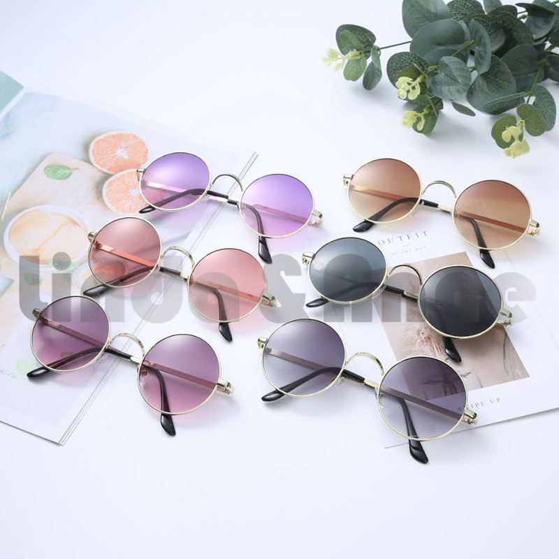 Frame Kacamata Bulat Wanita Dan Pria Varian Warna Fashion Korean Style / Kacamata Unisex Bulat Impor