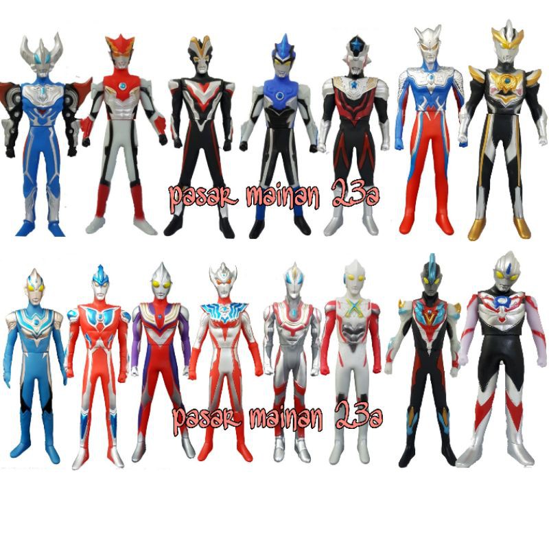 figure Ultraman Tiaga Defender Treager Vilian Fuma defender series geed Belial Zero Kaiju Vinly