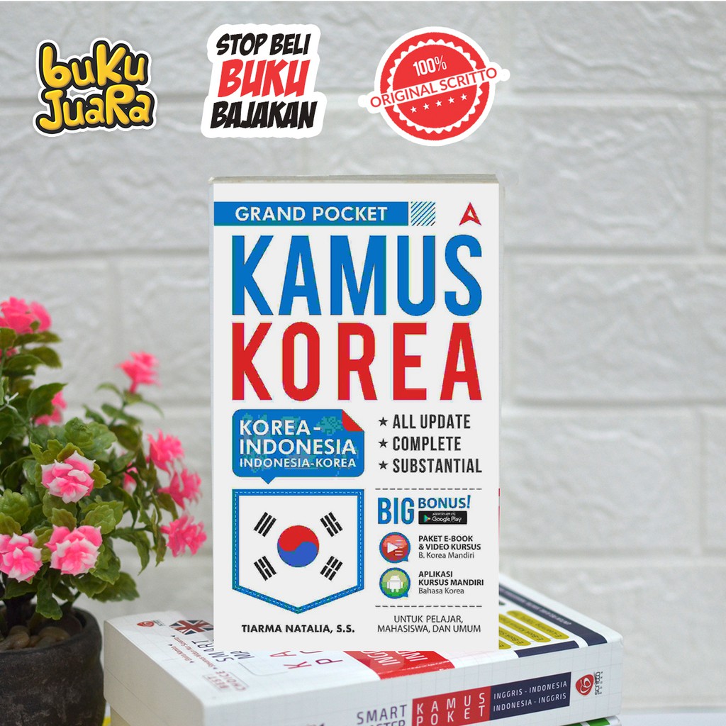 

TERBARU!!! GRAND POCKET KAMUS KOREA (KOREA-INDONESIA-KOREA) Buku Pelengkap Belajar Bahasa