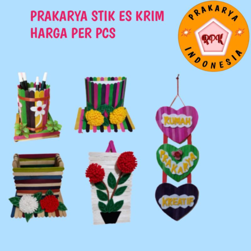 Kerajinan stik es cream, prakarya stik es cream