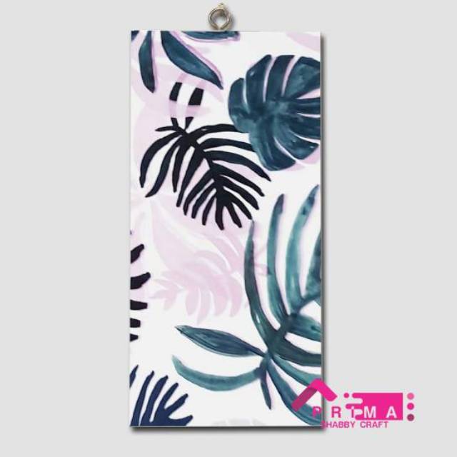 Hiasan Dinding Poster Kayu Pajangan Walldecor Daun Monstera Besar Tropical Leaves Dekorasi Kamar