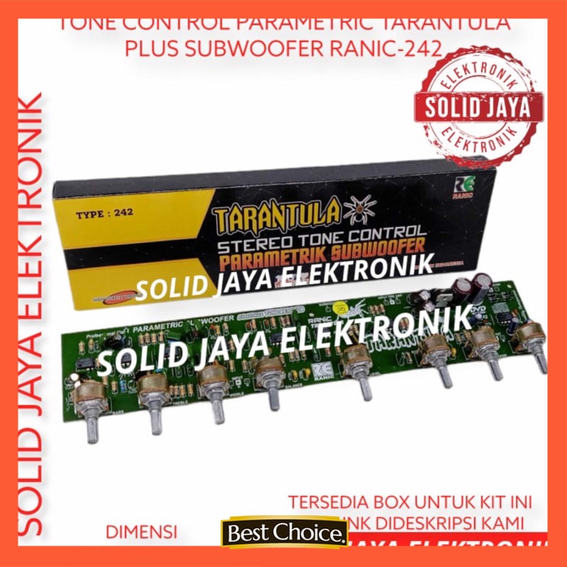 KIT TONE CONTROL PARAMETRIC SUBWOOFER TARANTULA PARAMETRIK RANIC 242