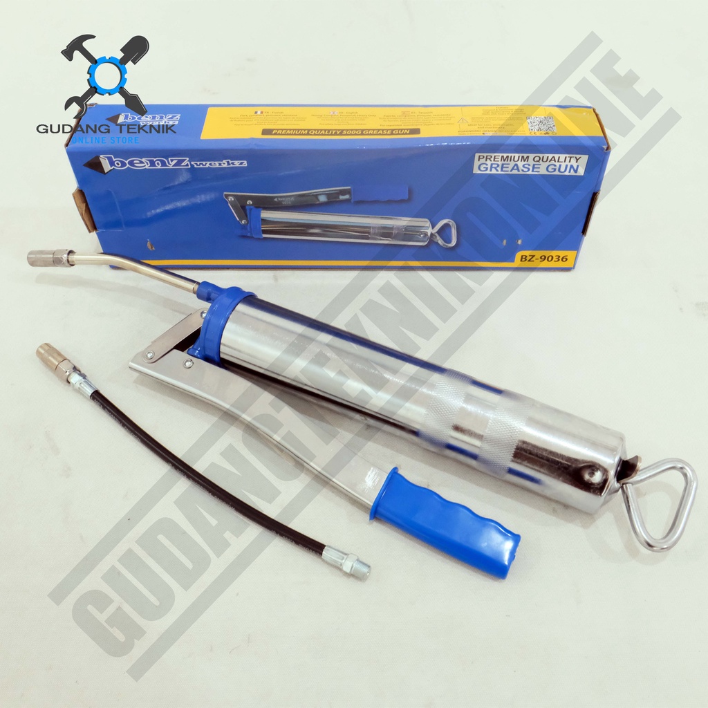 Air Grease Gun Benz BZ 9036 BZ 9037 Pompa Oli Gemuk Minyak Kental Tenaga Angin Kompresor Compress