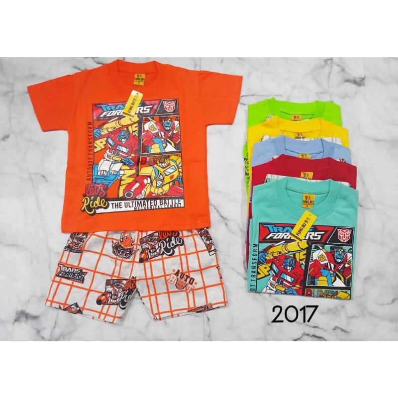 SETELAN BAJU ANAK TRANSFORMERS TERBARU