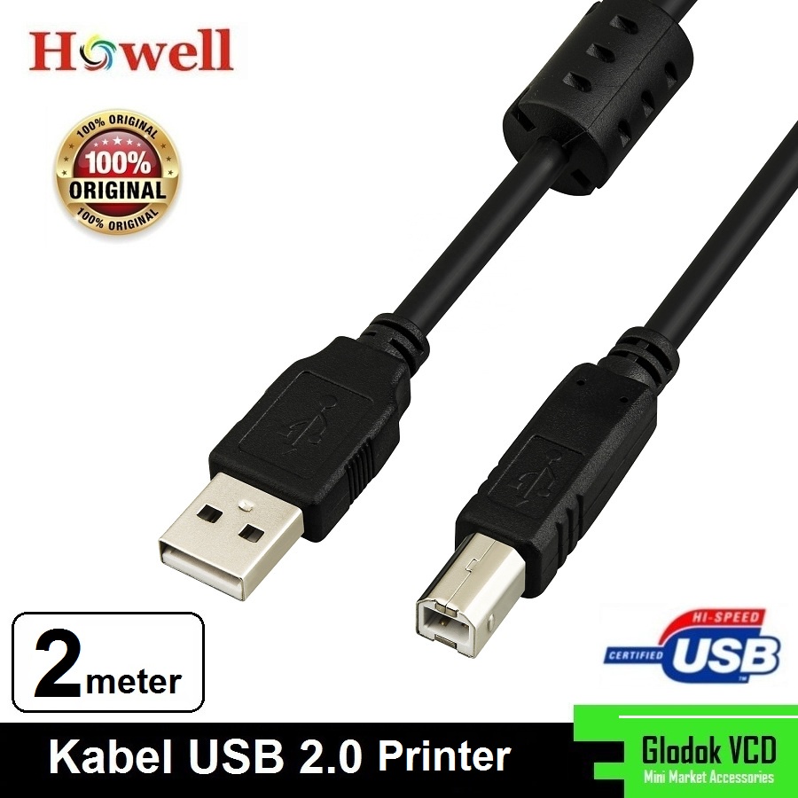 Howell Kabel USB A-B for Printer 2M