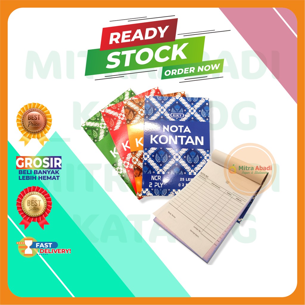

(1 PAK ISI 10) NOTA KONTAN KIKY K2 KECIL 2PLY