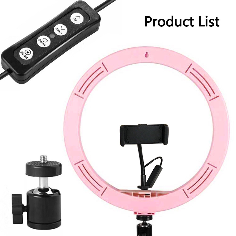 ✅ Lampu LED Ring Light Selfie 3Mode Dimmable Adjustable untuk Kamera /Foto/Studio/Video