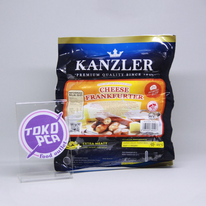 

Kanzler Sosis Sapi dan Ayam Rasa Keju [360 gr] Cheese Frankfurter