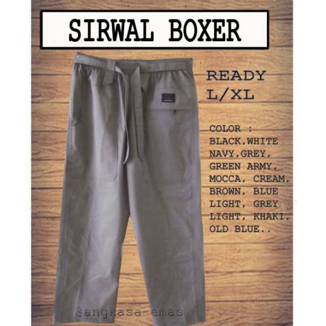  Celana  Sirwal  sunnah model  Boxer size L Shopee Indonesia