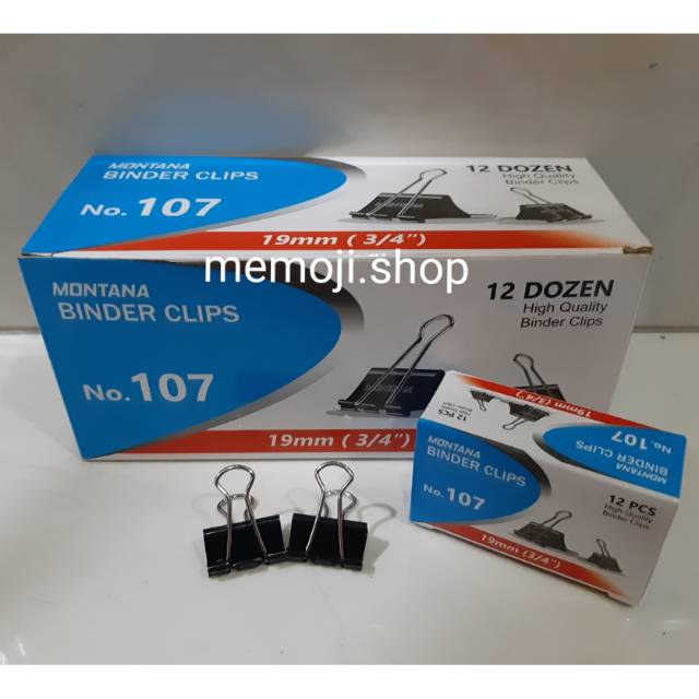 

Binder Clip 19mm V-TEC 107 (12pc)