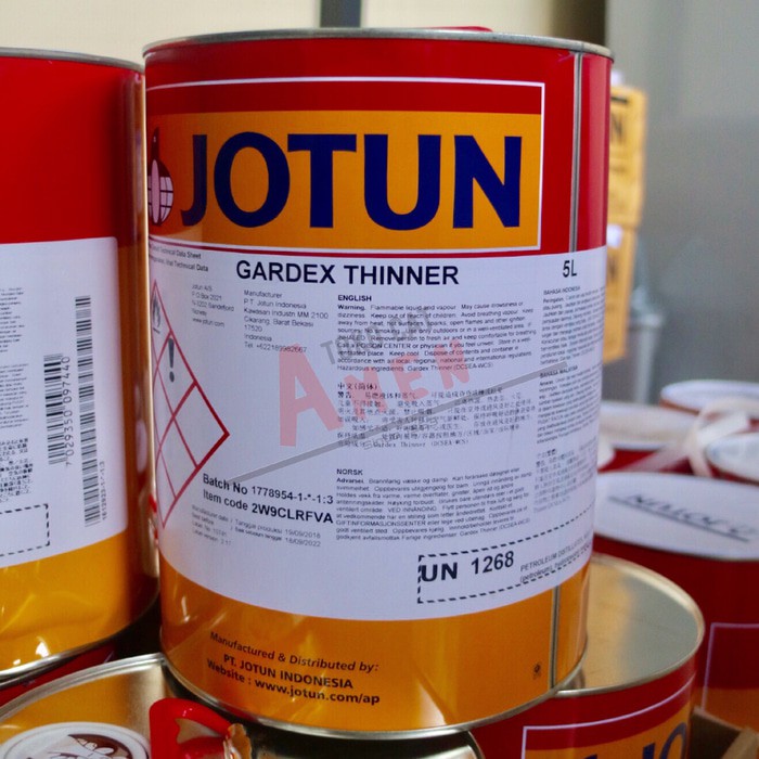 

JOTUN GARDEX THINNER 5LT / PENGENCER CAT MINYAK