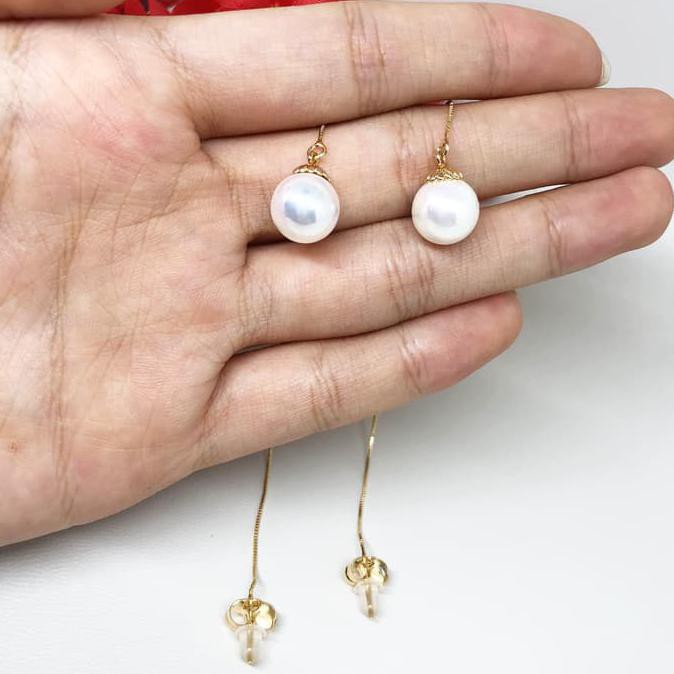 promo Anting Xuping Asli Panjang Jurai Mutiara - BE199