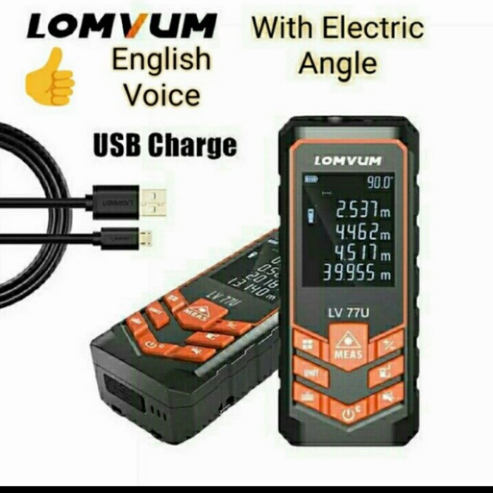 100m Laser Distance Digital Meteran Pengukur Jarak Jauh Meter NO bosch - Mileseey 40m