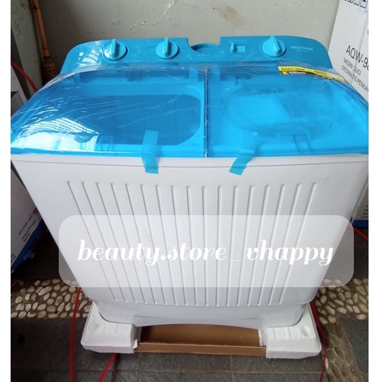 Mesin Cuci 2 Tabung POLYTRON PWM 9072 9 Kg Garansi Resmi Khusus Jawabarat Jabodetabek (Kota bandung dan Cimahi Bisa COD)