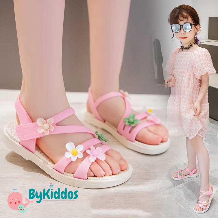 ByKiddos - Sandal Anak Perempuan Bahan Karet Model Lucu Import