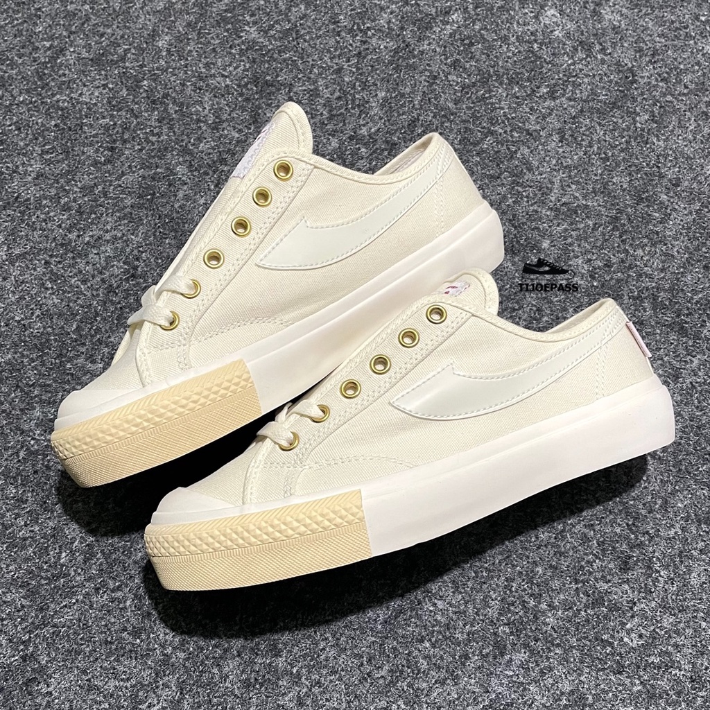 [ORIGINAL] SEPATU COMPASS GAZELLE LOW CREAM