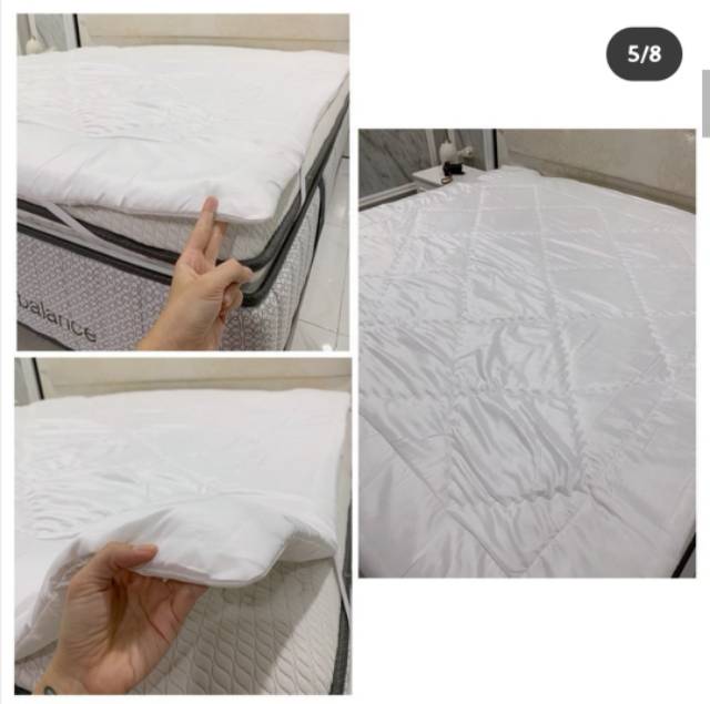 Promo Kimsi Matras Protector Premium Tebal Dan Empuk Termurah Uk Double Dan Single Shopee Indonesia