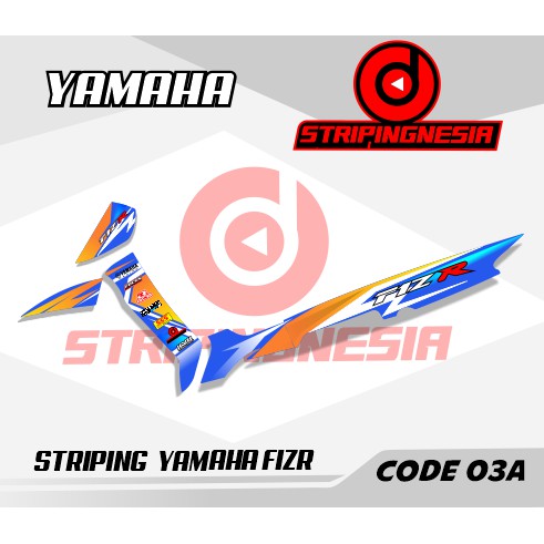 Striping Sticker Fiz R Motif Road Race Variasi Aksesoris Motor Yamaha Semi Full