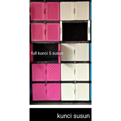 RB LEMARI PLASTIK 4 Susun Full Kunci LEMARI 3 Susun Full Kunci BANDUNG