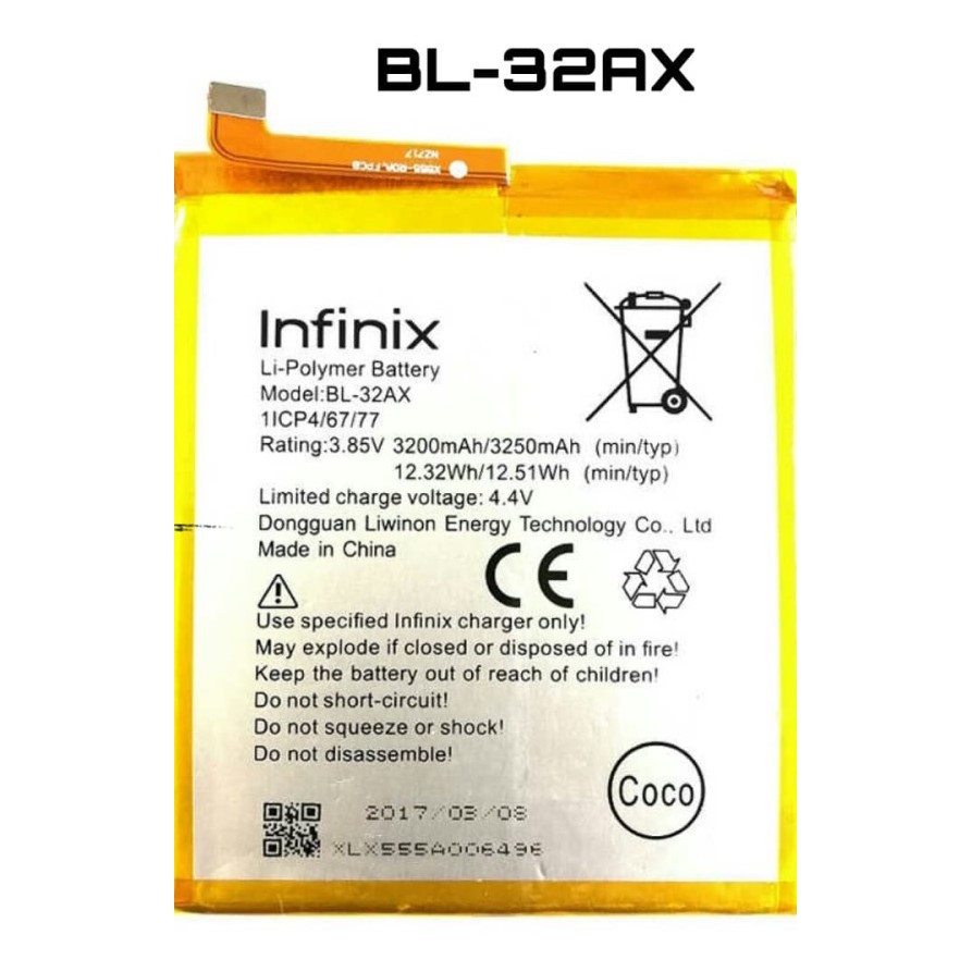 Baterai Battery Original INFINIX Zero 4 , X555 , BL-32AX , BL32AX