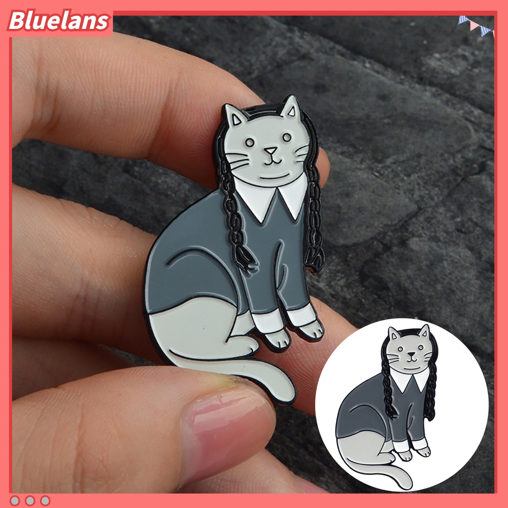 Bros Pin Enamel Bentuk Kucing Lucu Untuk Dekorasi Pakaian