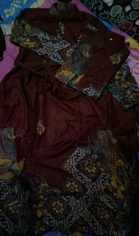 Batik Couple_maora Sania Ruffle Batik Couple Ori Ndoro Jowi Dnt Garansi Termurah