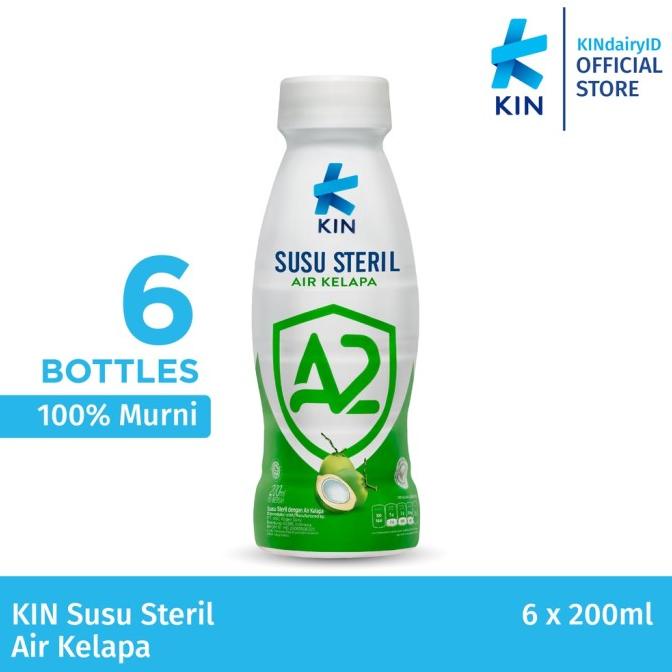 

[COD] KIN Susu Steril Air Kelapa 200ml 6 pcs [COD]