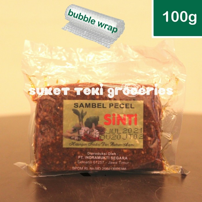 

Sambal-Aneka- Sambel / Bumbu Pecel Kacang Premix Sinti 100Gr Mantap Ready -Aneka-Sambal.