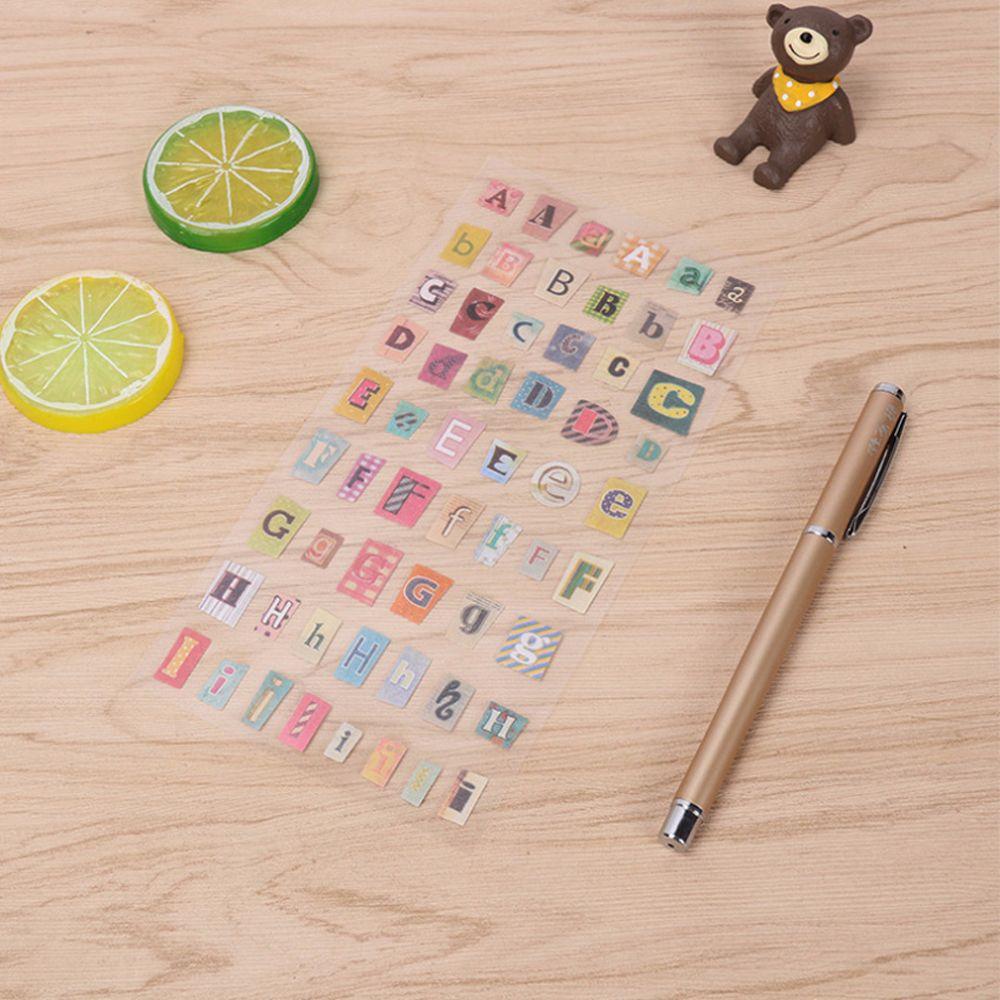 Agustina DIY Stiker Hias Lucu Retro DIY Scrapbooking Diary Sticker Dekorasi Ponsel Stiker Hias