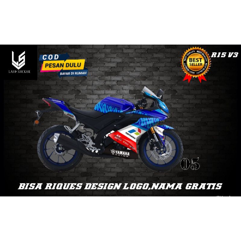 Decal motor R15v3 mandalika