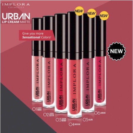 Implora Urban Lip Cream Matte Original Bpom Shopee Indonesia