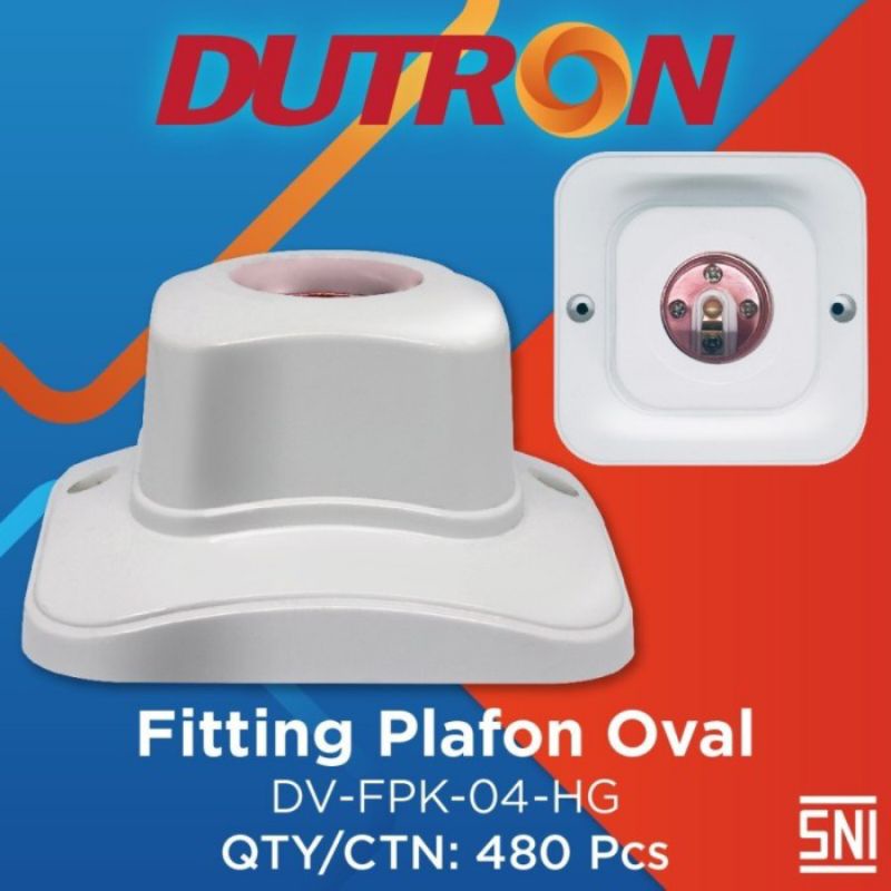 FITTING PLAFON OVAL DV-FPK-04-HG